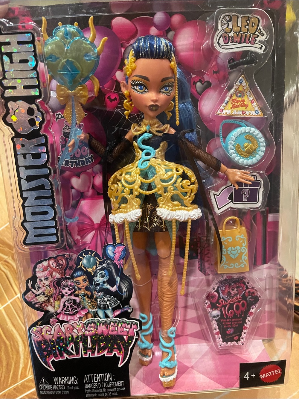 Monster High Leo Ventile Doll - Blue, Gold, Black